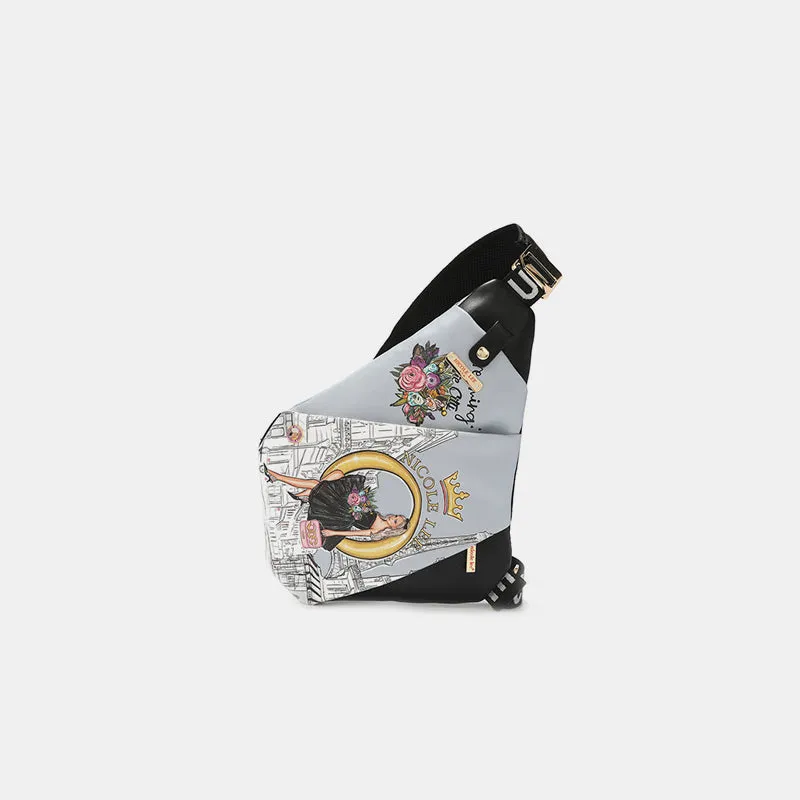 Vegan Leather Printed Crossbody Bag