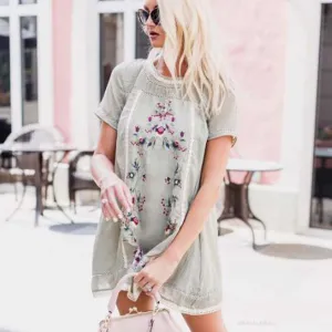 Vera Embroidered Dress
