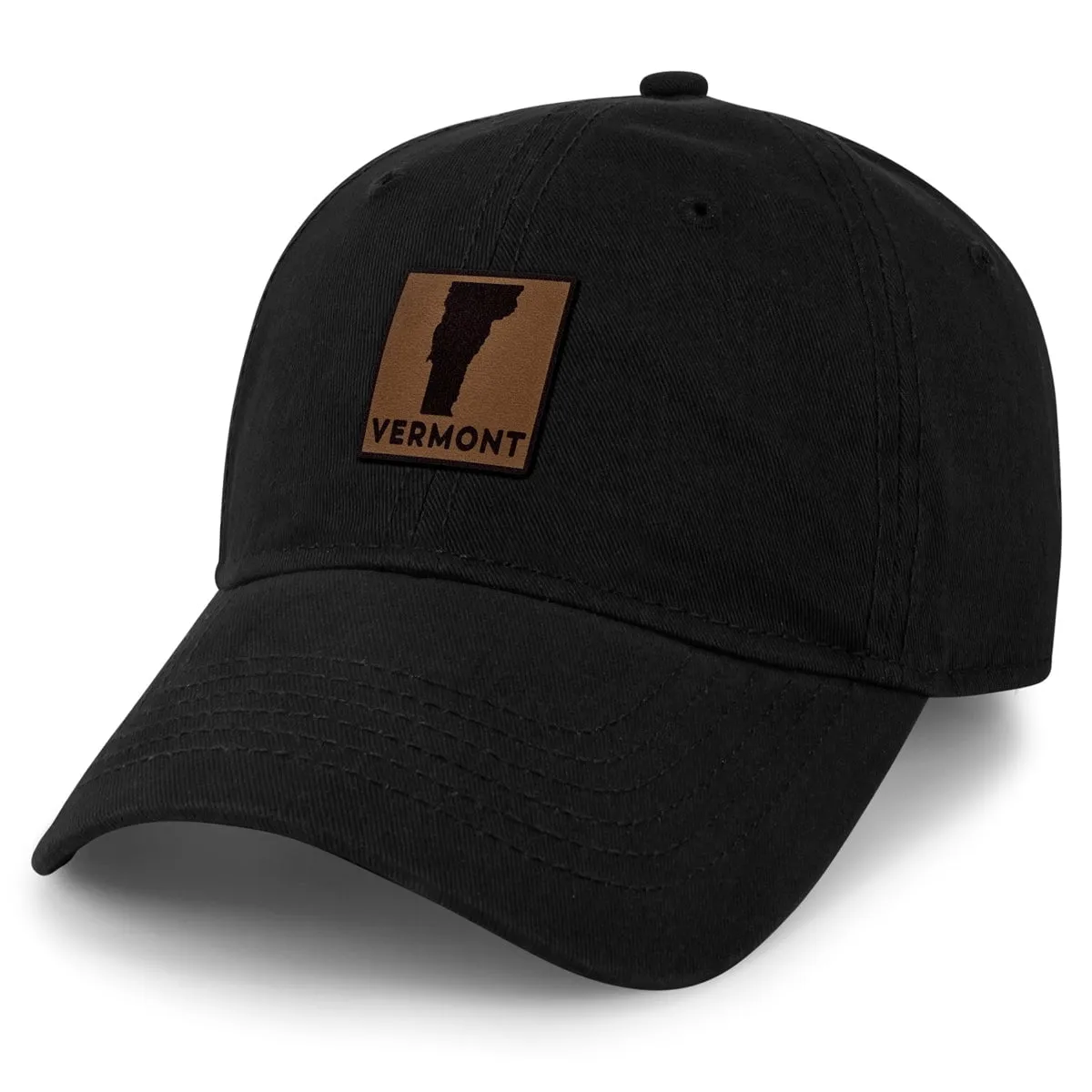 Vermont Leather Patch Dad Hat