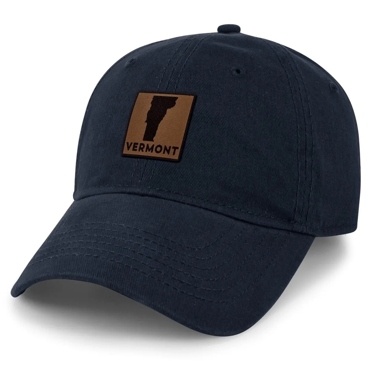 Vermont Leather Patch Dad Hat