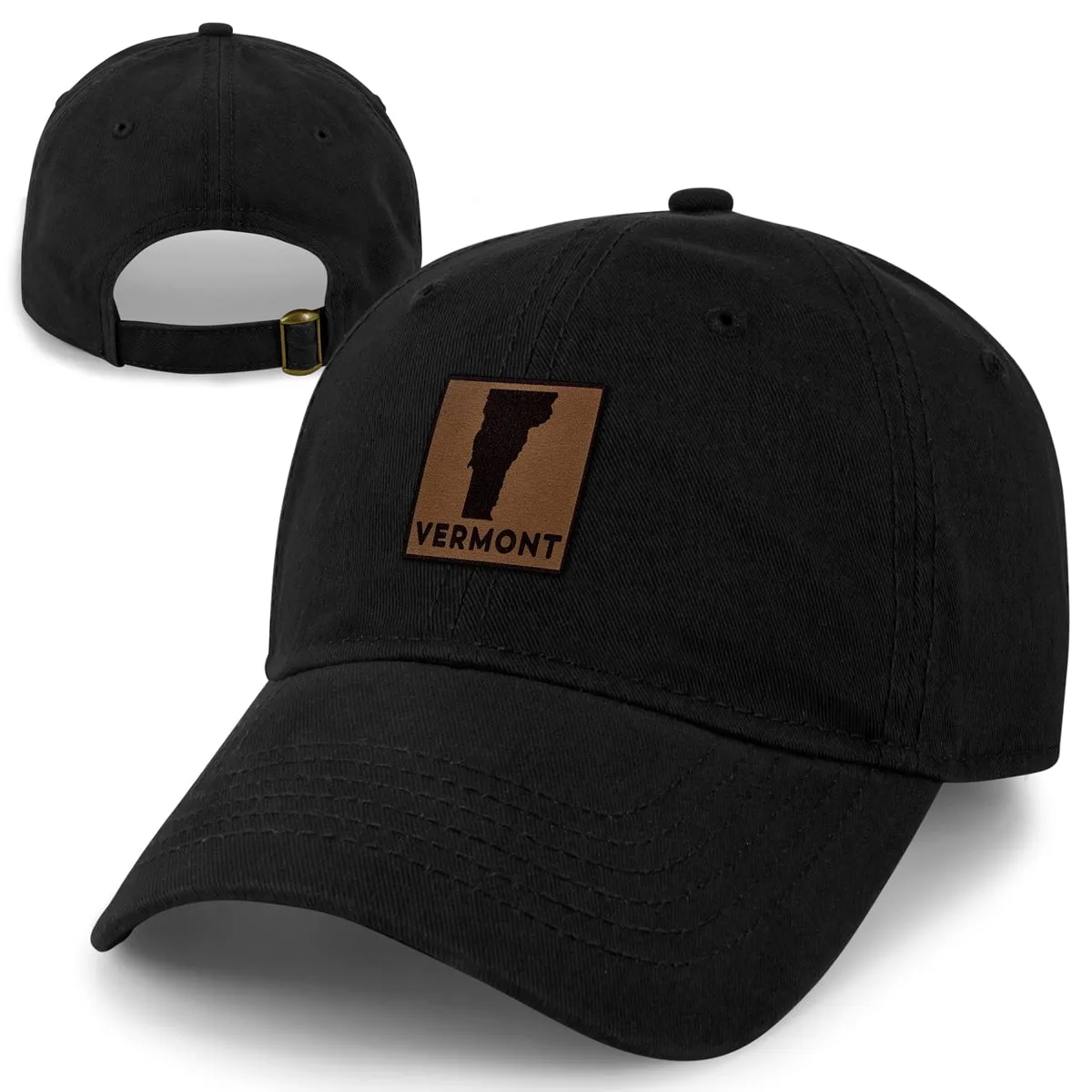 Vermont Leather Patch Dad Hat