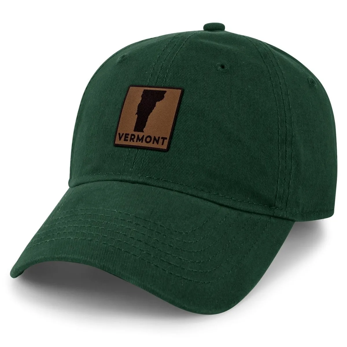 Vermont Leather Patch Dad Hat