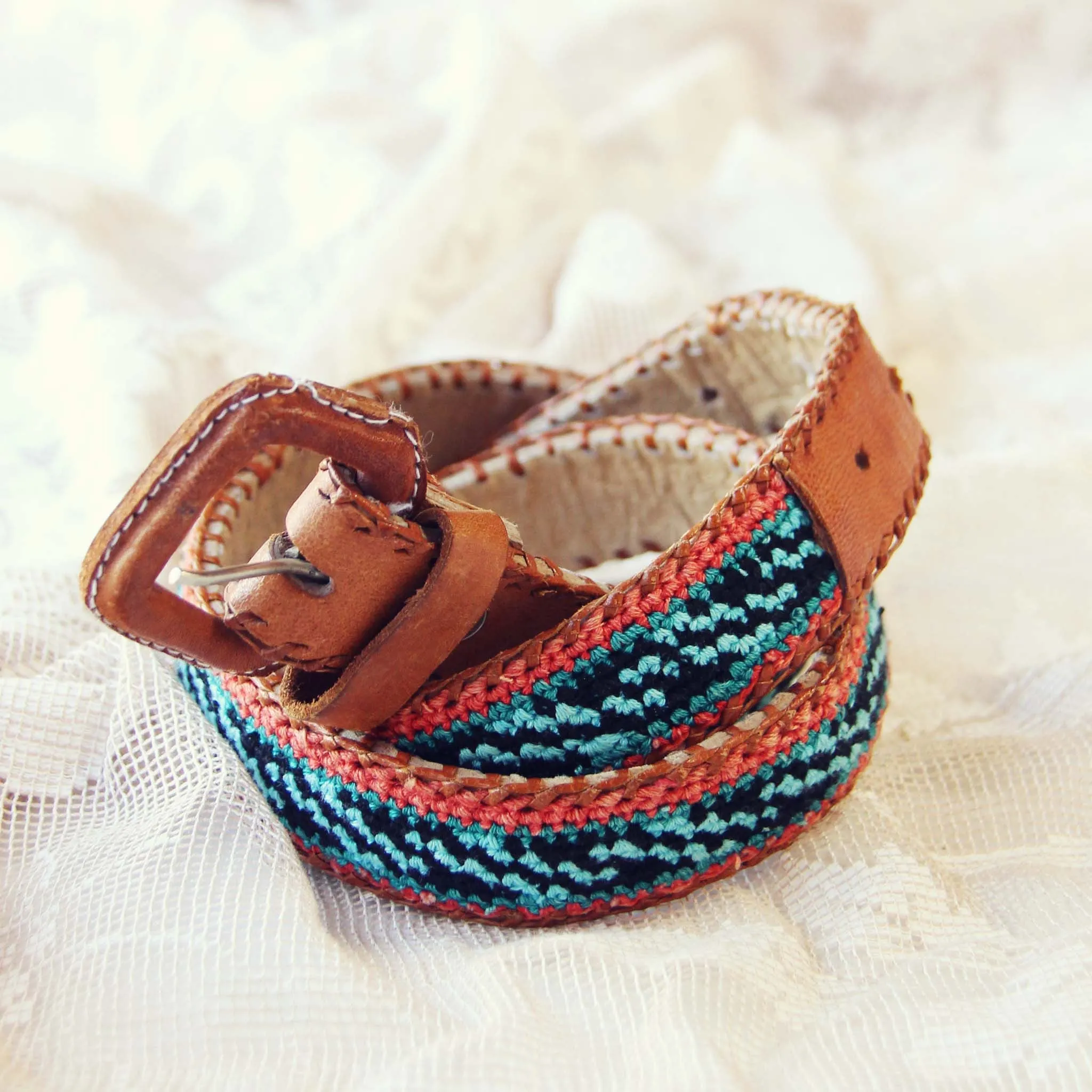Vintage Embroidered Belt