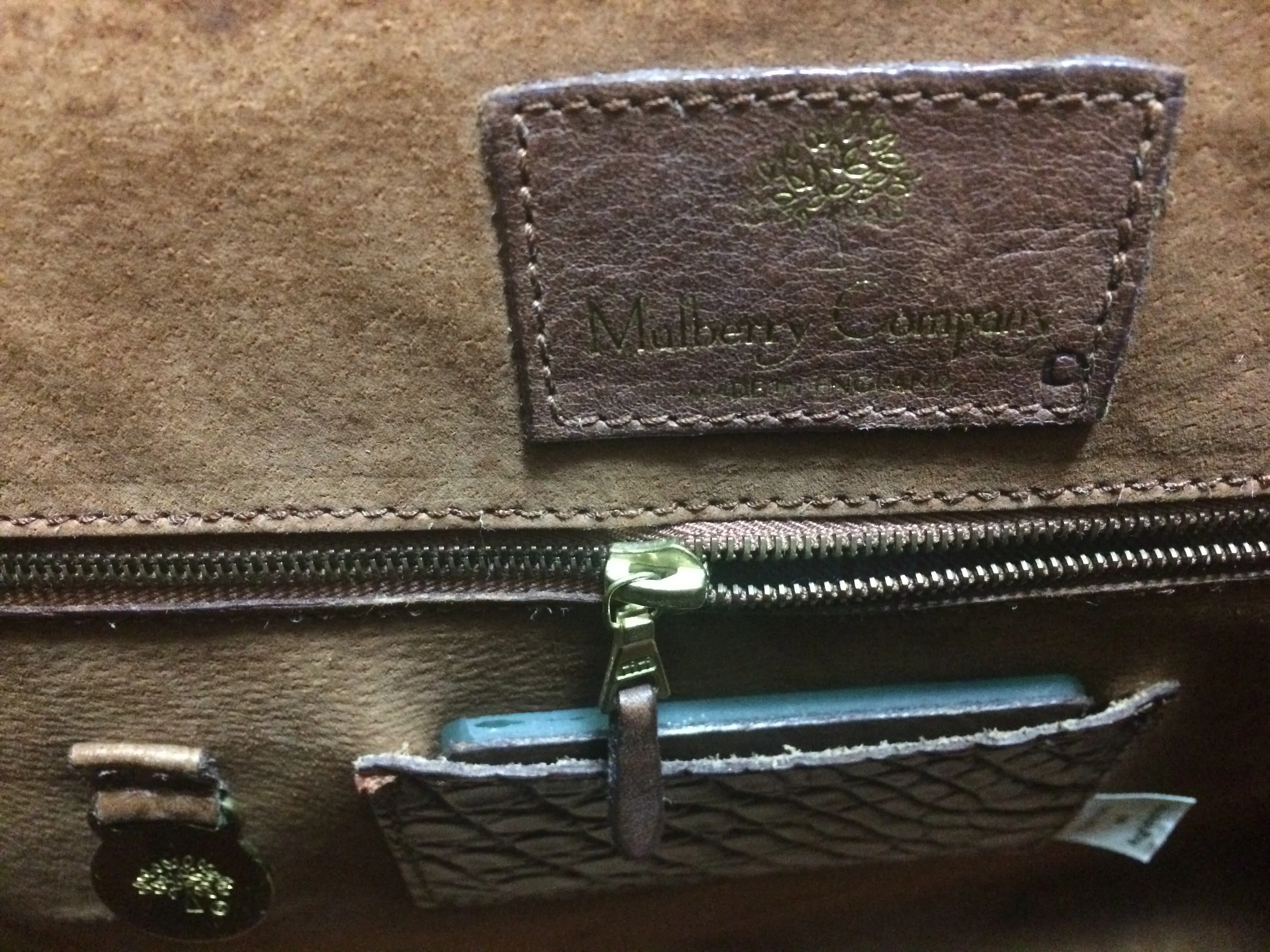 Vintage Mulberry croc embossed leather Kelly bag with shoulder strap. Roger Saul era. Rare masterpiece. 050201rl