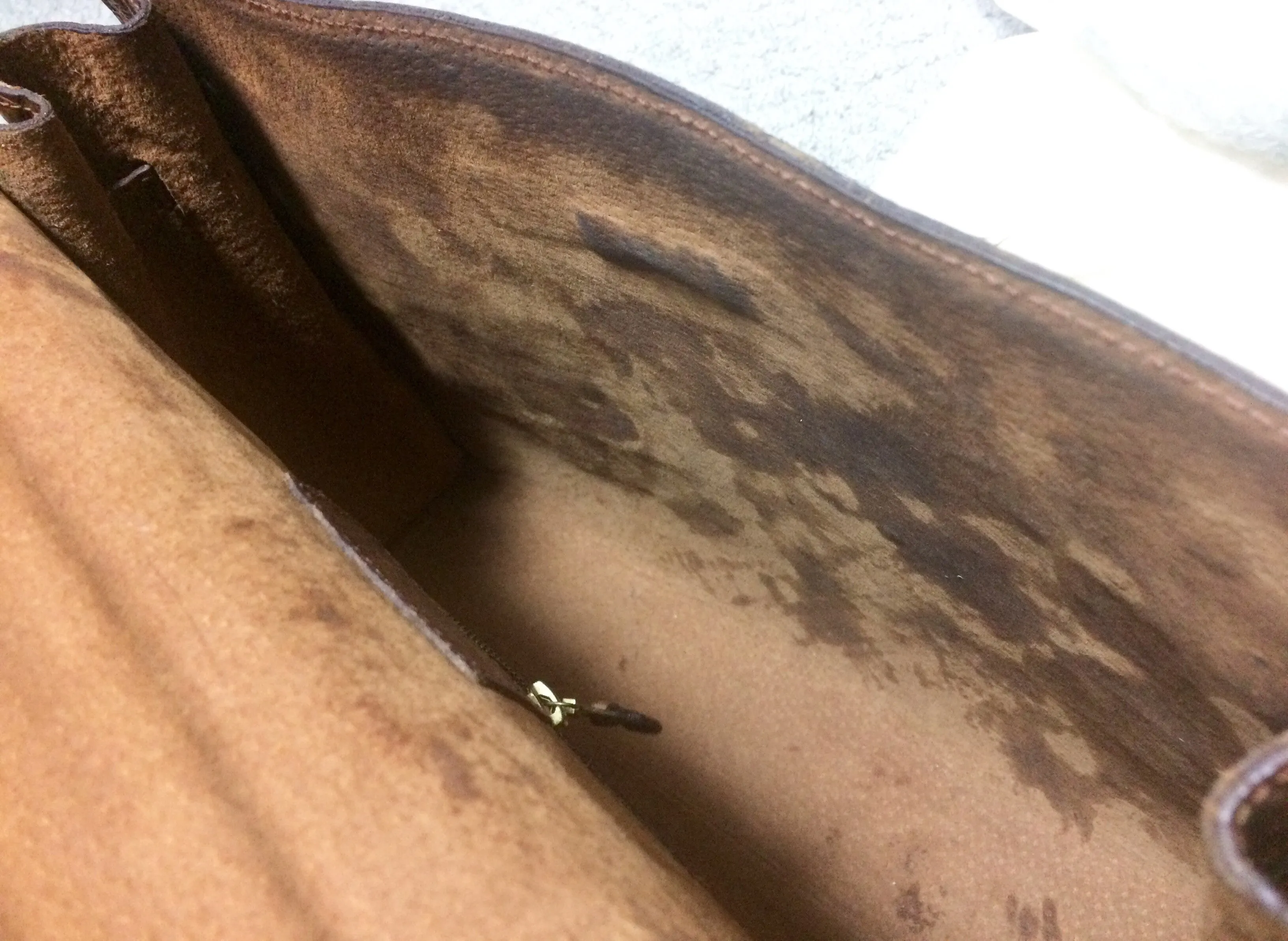 Vintage Mulberry croc embossed leather Kelly bag with shoulder strap. Roger Saul era. Rare masterpiece. 050201rl
