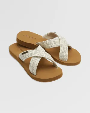 Volcom Double Cross Sandalen - CREAM