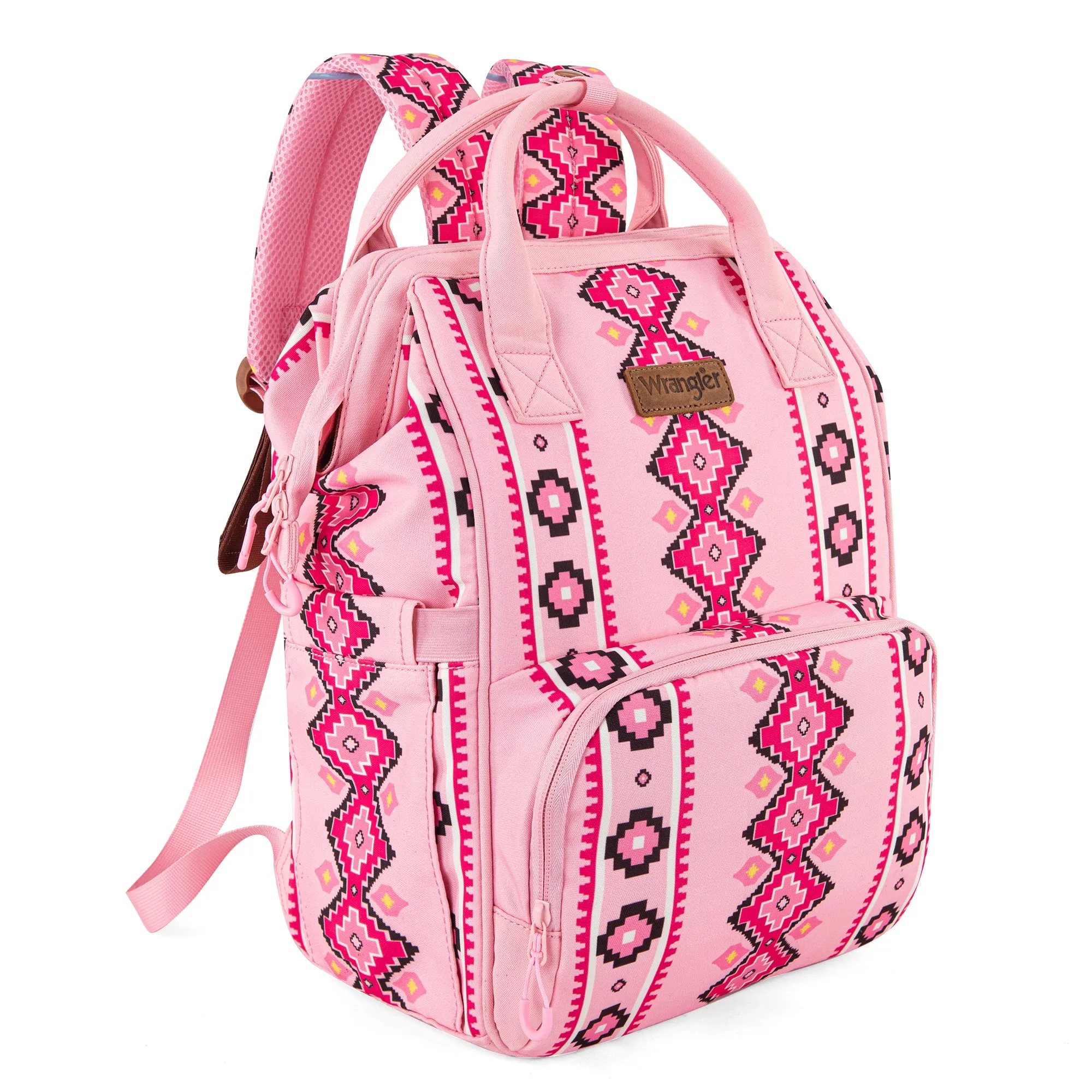 WG2204-9110   Wrangler Aztec Printed Callie Backpack -  Pink