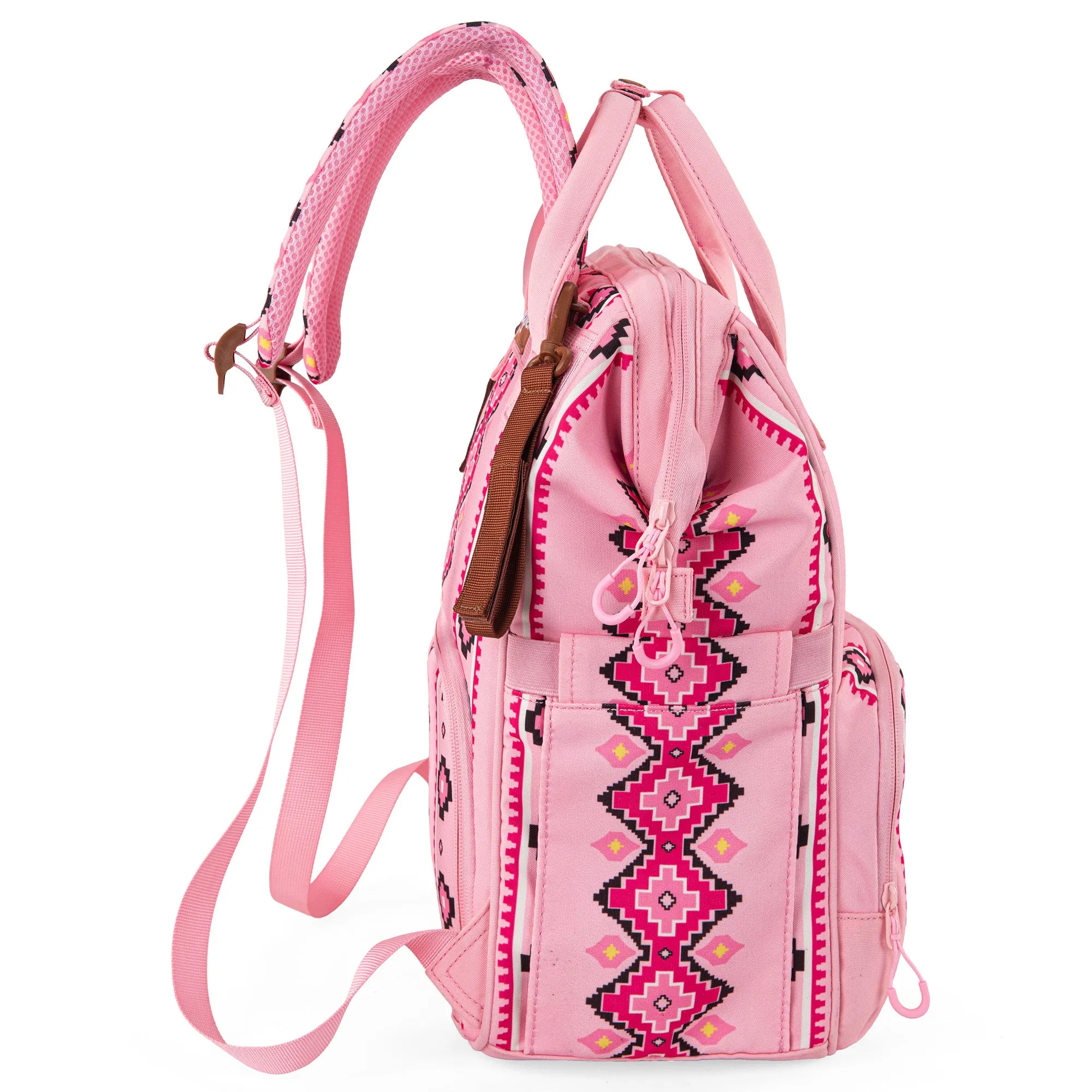 WG2204-9110   Wrangler Aztec Printed Callie Backpack -  Pink