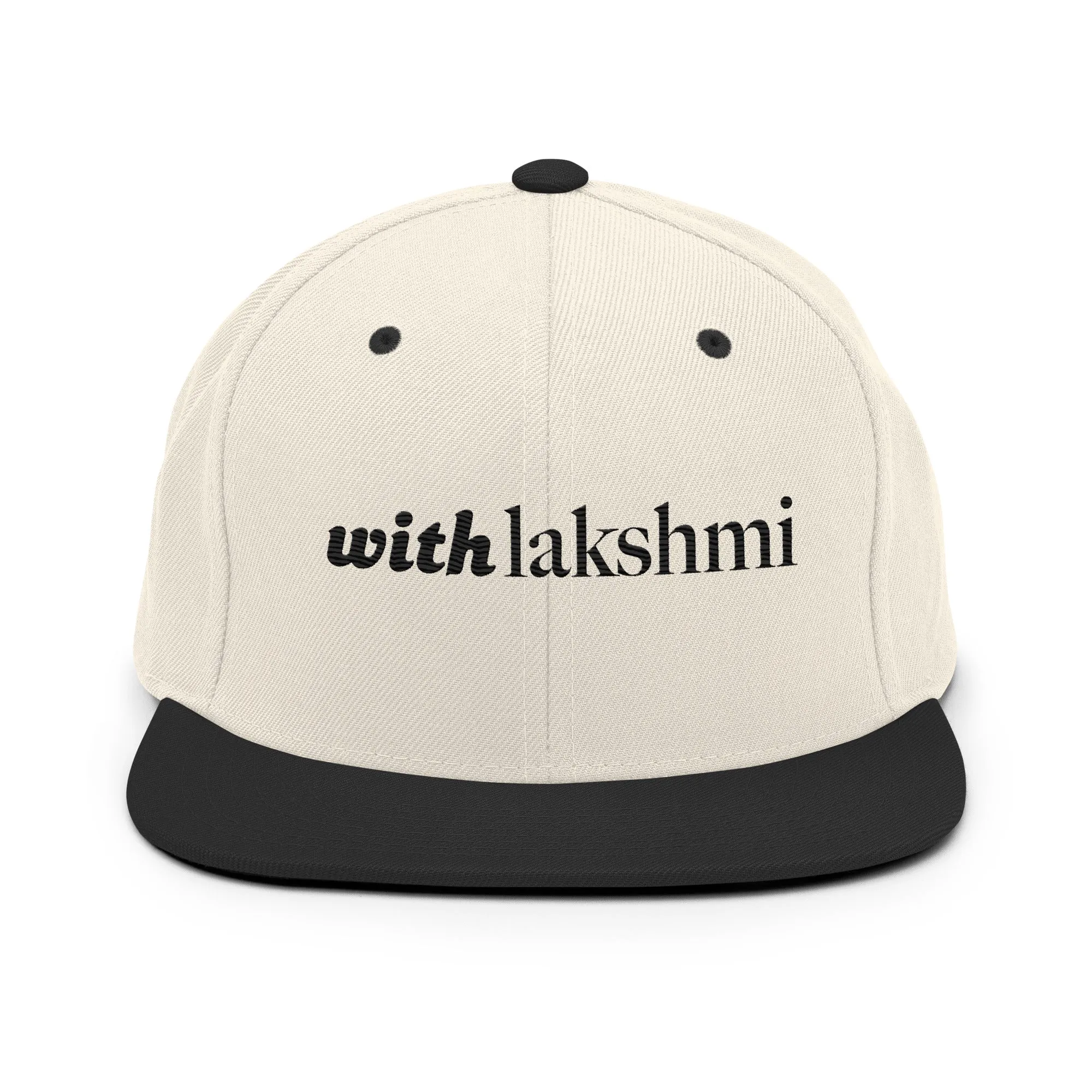 With Lakshmi - Embroidered Snapback Hat