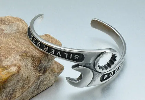 Wrench Bangle Bracelet