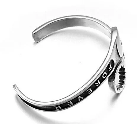 Wrench Bangle Bracelet