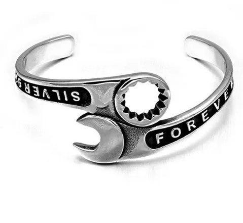 Wrench Bangle Bracelet