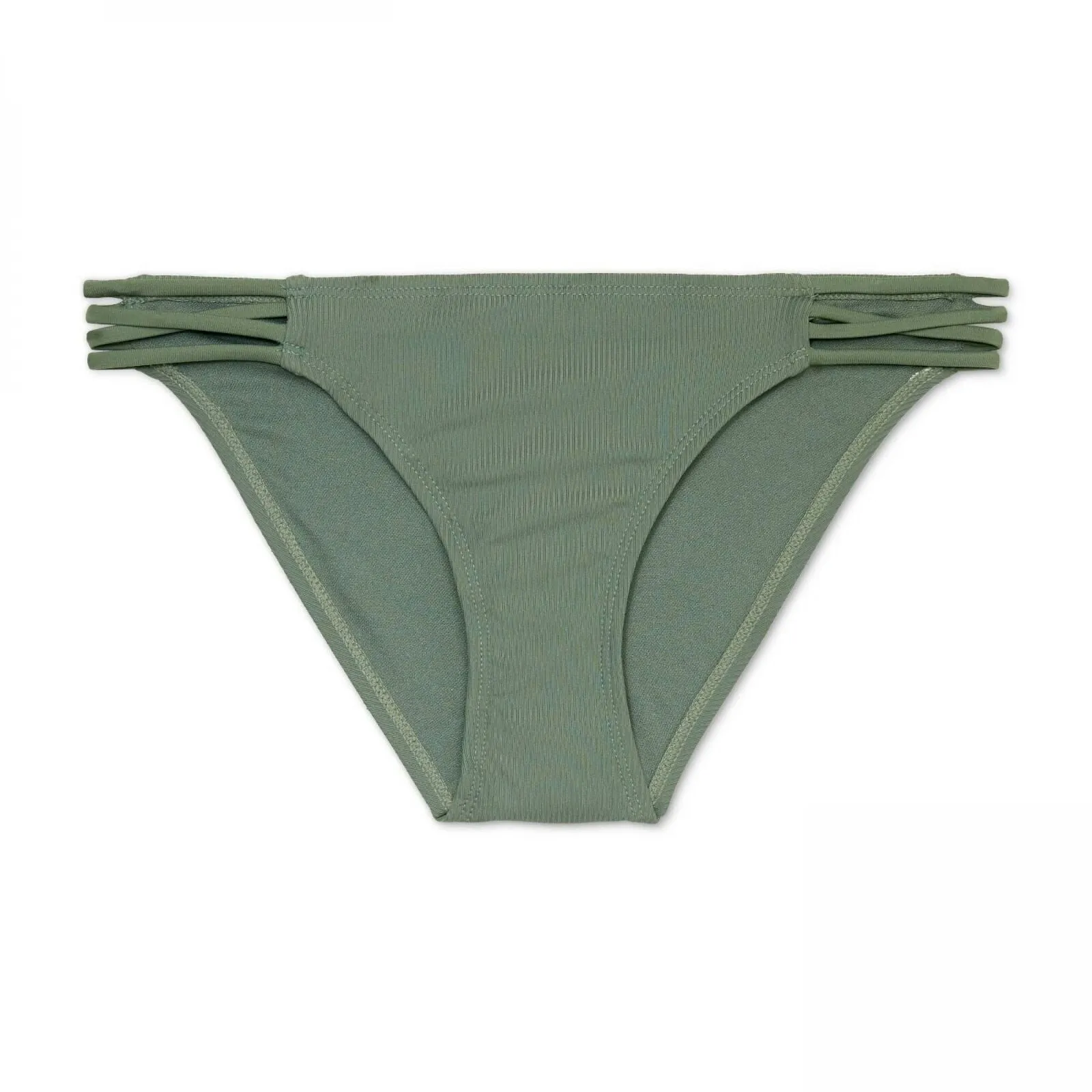 Xhilaration Women's Ribbed Strappy Hipster Bikini Bottom